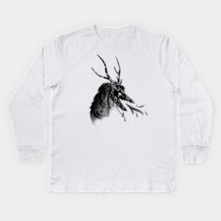 The Black Wendigo Kids Long Sleeve T-Shirt